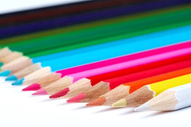 Colorful pencils stock photo