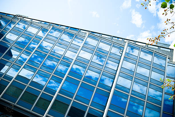 istock contemporary oslo building skyscraper reflecting in facade 183047872