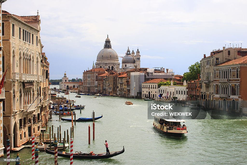 Alta vista del Canal Grande a Venezia - Foto stock royalty-free di Ambientazione esterna