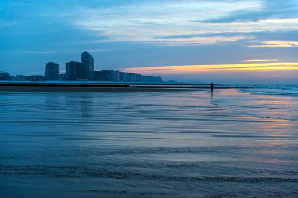 istock Winter Beach Walk, Oostende, Belgium 1830492466