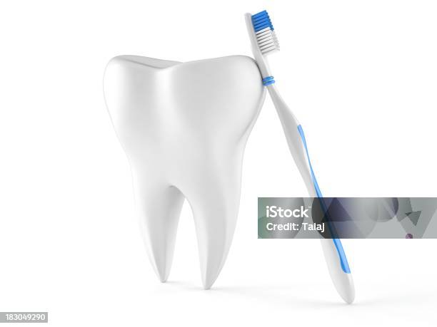 Dental Stockfoto und mehr Bilder von Weißer Hintergrund - Weißer Hintergrund, Zahnbürste, Freisteller – Neutraler Hintergrund