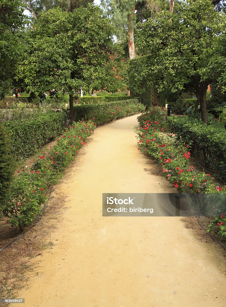 Sevilla (Séville). Royal Alcazar de Ségovie (Reales Alcazares). Jardins. - Photo de Andalousie libre de droits