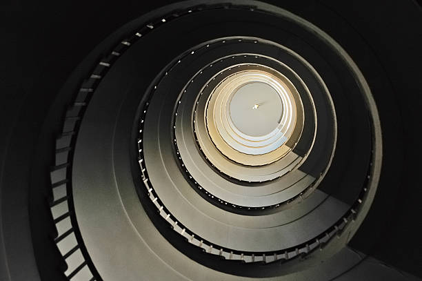 Escalera en espiral - foto de stock