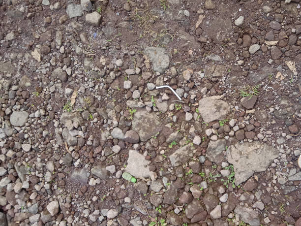 gravel on the ground