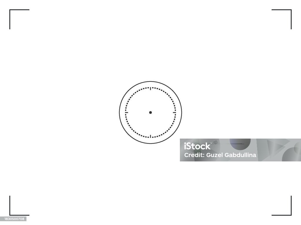 Camera Frame Victor Video Recording Screen Photo Camera Frame Viewfinder Round Focusing ...