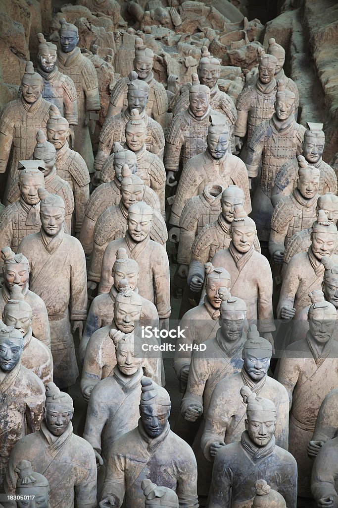 Терракотовая армия в Гробница Цинь Шихуанди XXXL - Стоковые фото Qin Dynasty роялти-фри