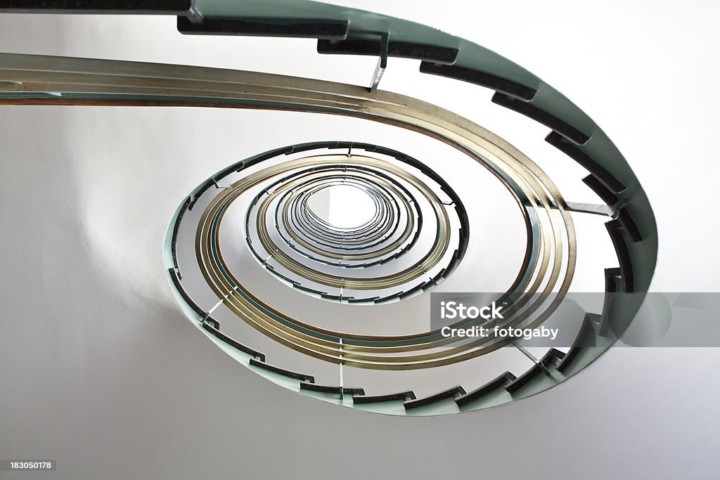 Spiral Staircase Looking up at a spiral stair case.Click here for mor Abstract Stock Photo