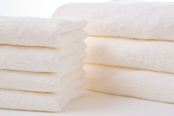 istock Soft white towel that is gentle on the skin 1830504010