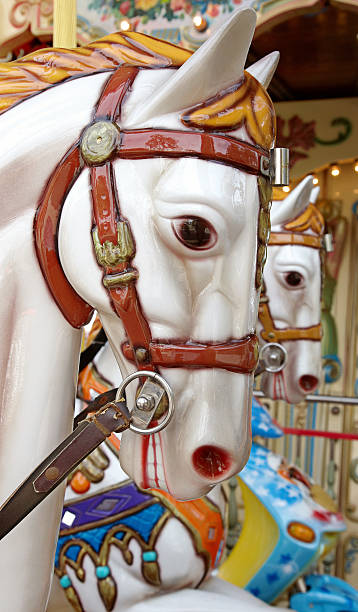 istock Carousel horse at the funfair 183050760