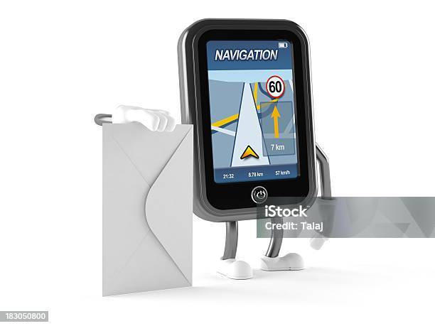 Gps Character Stock Photo - Download Image Now - Cartoon, Characters, Co-Pilot