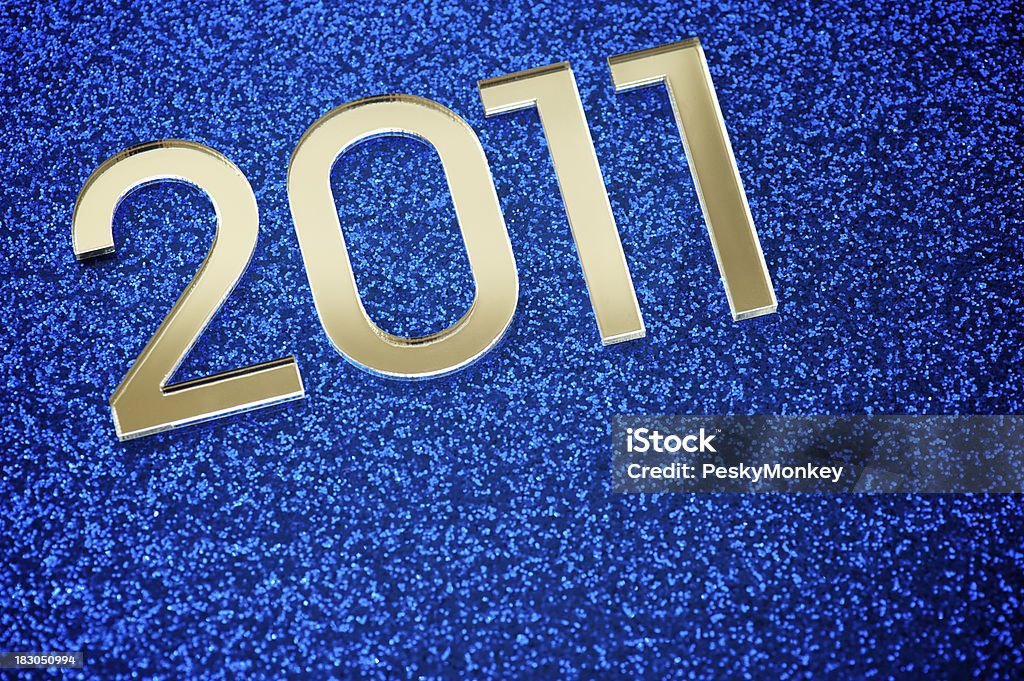輝く 2011 のメッセージで輝くブルー - 2011年のロイヤリティフリーストックフォト