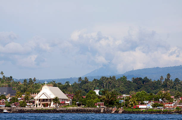 Church in rural settlement, Indonesia