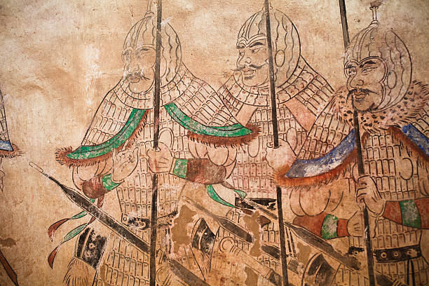 tang dynastia fresk - xian obrazy zdjęcia i obrazy z banku zdjęć