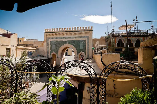 View of Boujloud door from the interrior of the Medina