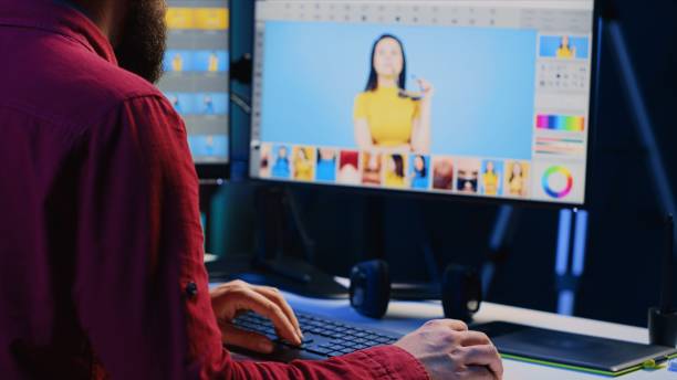 istock Photographer using advanced photo editing software to make improvement to images quality 1830525177