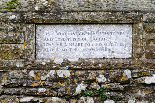 Memorial to Rodney 'Gipsy' Smith (1860–1947), MBE (Gypsy Stone) in the woods in Epping Forest. January 2024