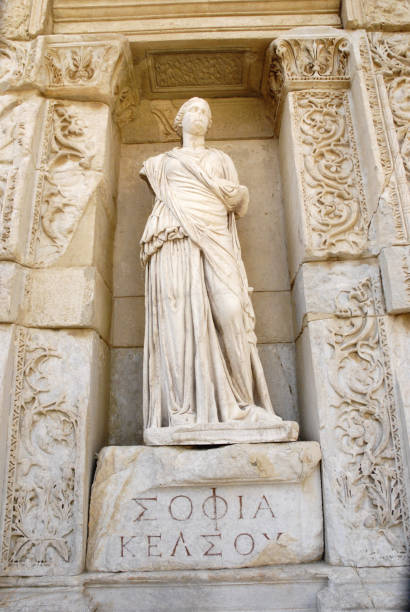 istock Statue of Sophia in Celsus Library 183053062