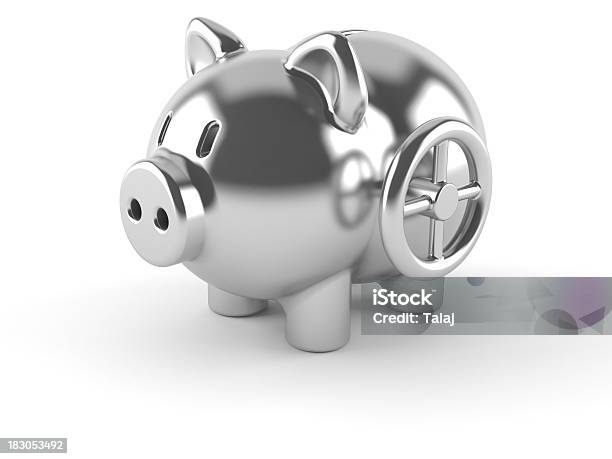 Piggybank Stock Photo - Download Image Now - Metal, Piggy Bank, Banking