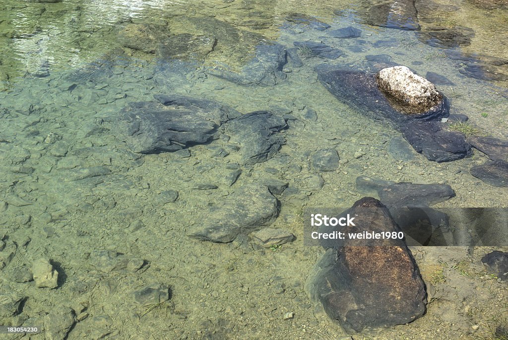 Steine im Wasser - Lizenzfrei Altwasser - Wasser Stock-Foto