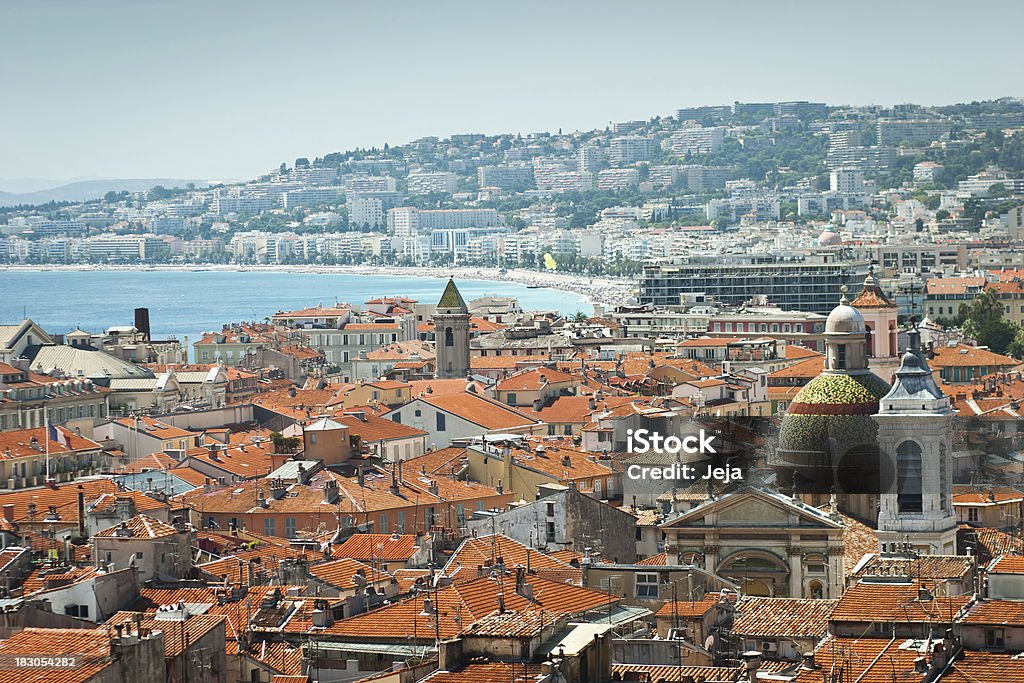 Cidade de Nice, França - Foto de stock de Azul royalty-free