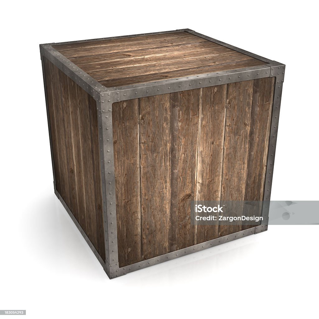 Caixa de madeira - Royalty-free Madeira - Material Foto de stock