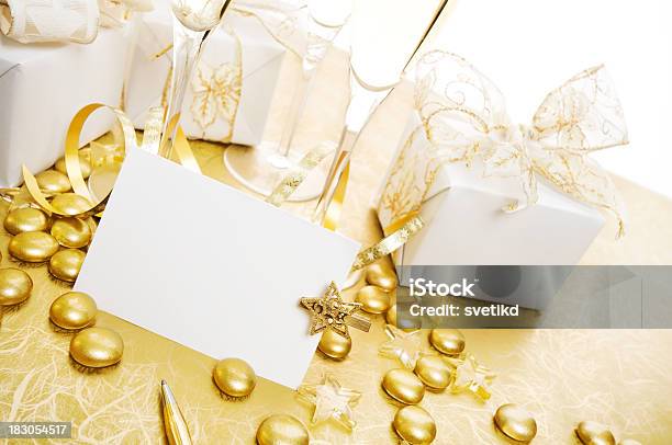 Tarjeta De Navidad Foto de stock y más banco de imágenes de Adorno de navidad - Adorno de navidad, Año nuevo, Bebida