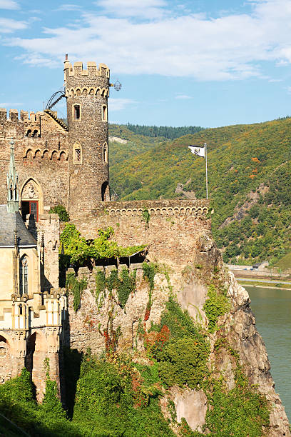 istock Close-up of magnificent Rheinstein Castle located in hill 183054590