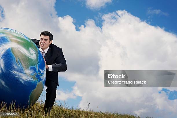 Moving The Earth Stock Photo - Download Image Now - Concepts, 30-34 Years, 30-39 Years