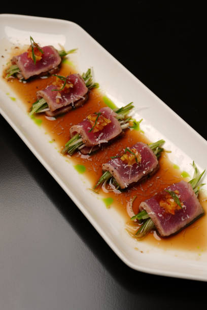 istock Traditional Japanese Sushi with tuna and celery 1830548990