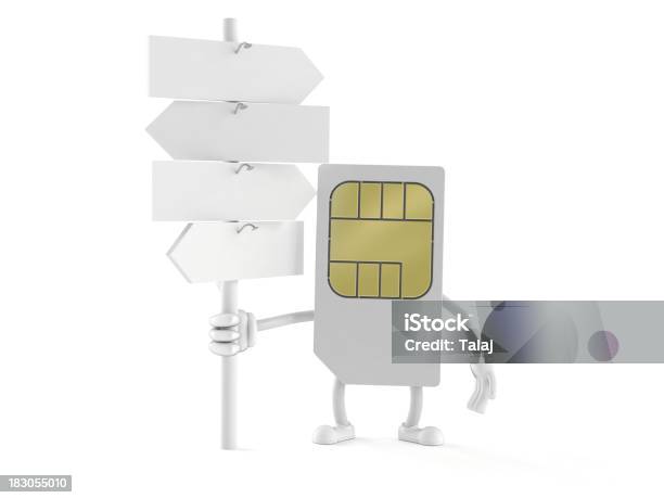 Sim 카드 문자는 고정함 흰색 표시 3차원 형태에 대한 스톡 사진 및 기타 이미지 - 3차원 형태, SIM 카드, 공란