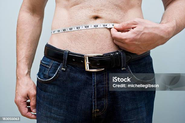 Waist Measurement Stock Photo - Download Image Now - Loss, Weight, Abdomen