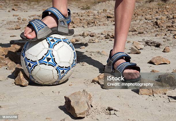 Soccer Rocks Stock Photo - Download Image Now - Sandal, Soccer, Clay