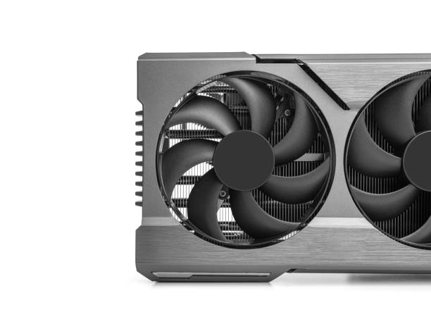 istock Powerful modern video card on a white background. 1830556791