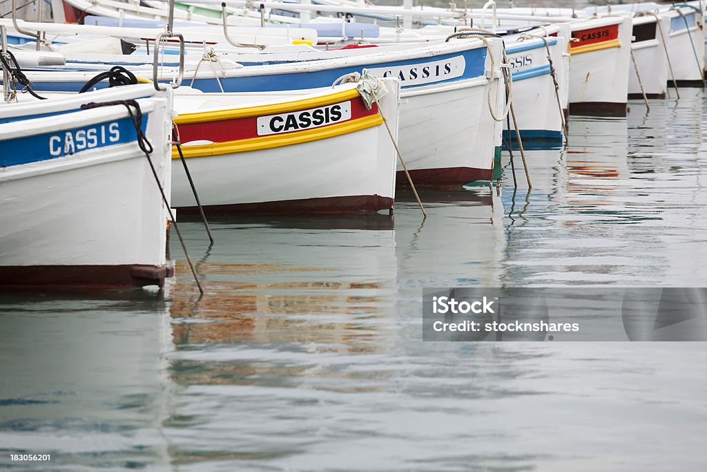 Barcos de pesca panel - Foto de stock de Cassis libre de derechos