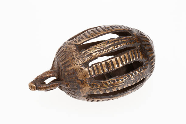 istock Tibetian yak bell on white background 183056439