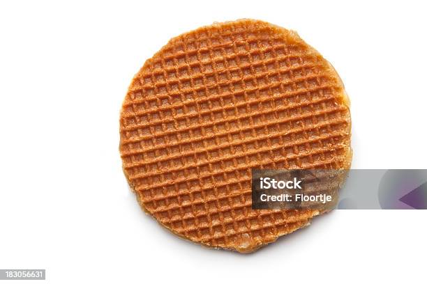 Francuskie Stroopwafel - zdjęcia stockowe i więcej obrazów Neutralne tło - Neutralne tło, Bez ludzi, Białe tło