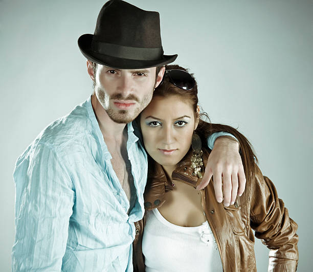 istock Young couple embracing indoors 183056767