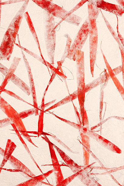 Handmade recycled bamboo leaf paper background.