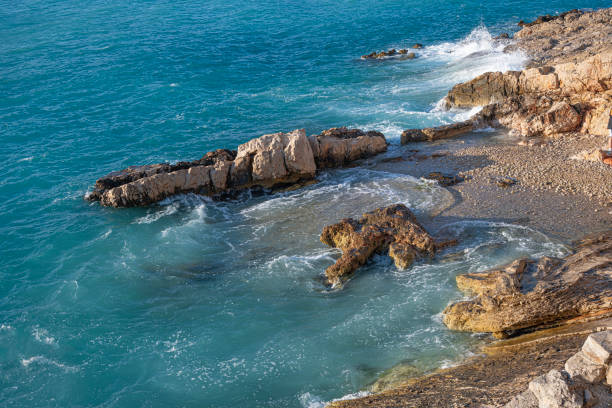 Seascape. Summer warm Adriatic sea and blue sky.