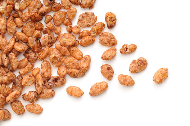 Chocolated Coated Crisped Rice cereal Scattered.