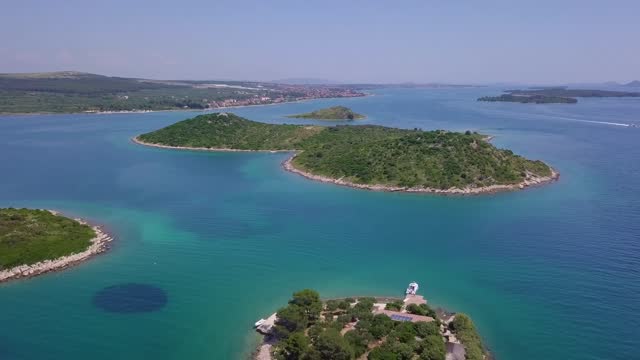 Drone footage of Brac island, Croatia