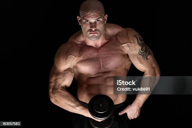 Bodybuilder Esercizio Fisico - Fotografie stock e altre immagini di A petto nudo - A petto nudo, Addome, Addome umano