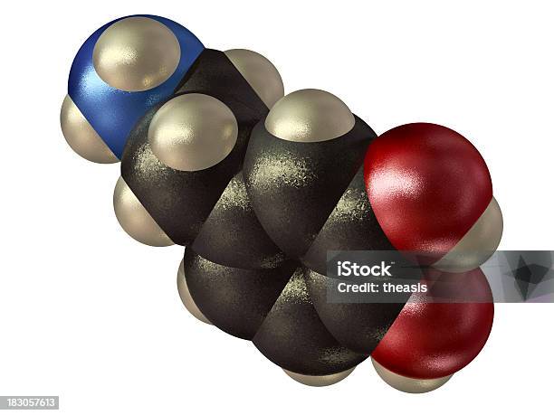 Dopamine Model Stock Photo - Download Image Now - Dopamine, Atom, Chemistry