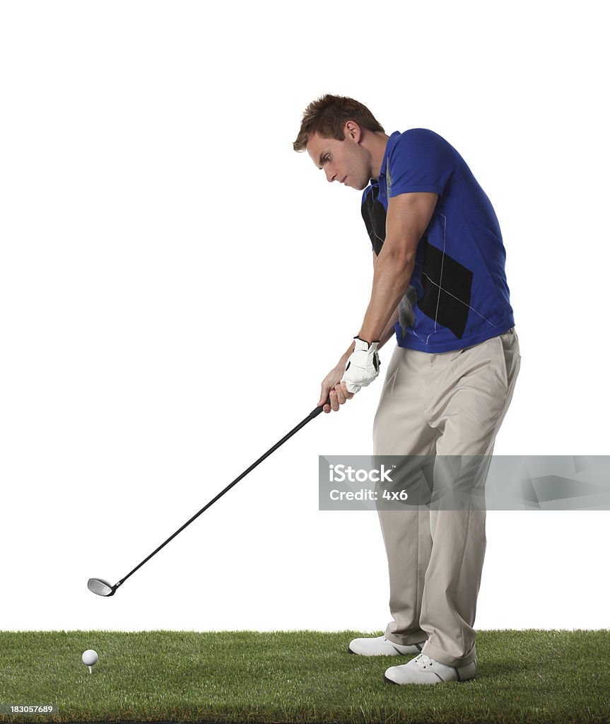 Golfeur Tee off - Photo de Activité de loisirs libre de droits