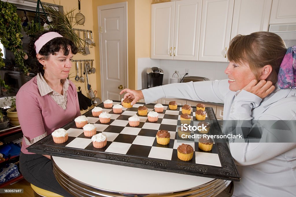 Cupcake Checkers Stock Photo - Download Image Now - 20-29 Years