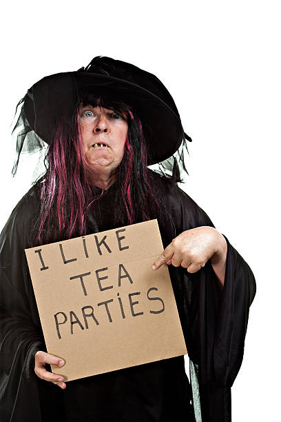 lubię herbata stron. - isolated long hair political party black zdjęcia i obrazy z banku zdjęć