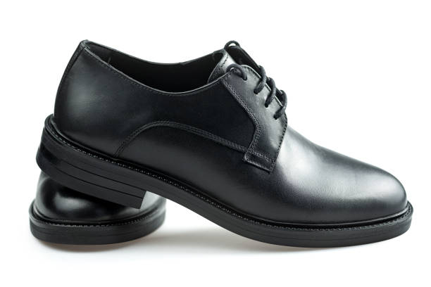 istock Classic black leather men's shoes 1830579975