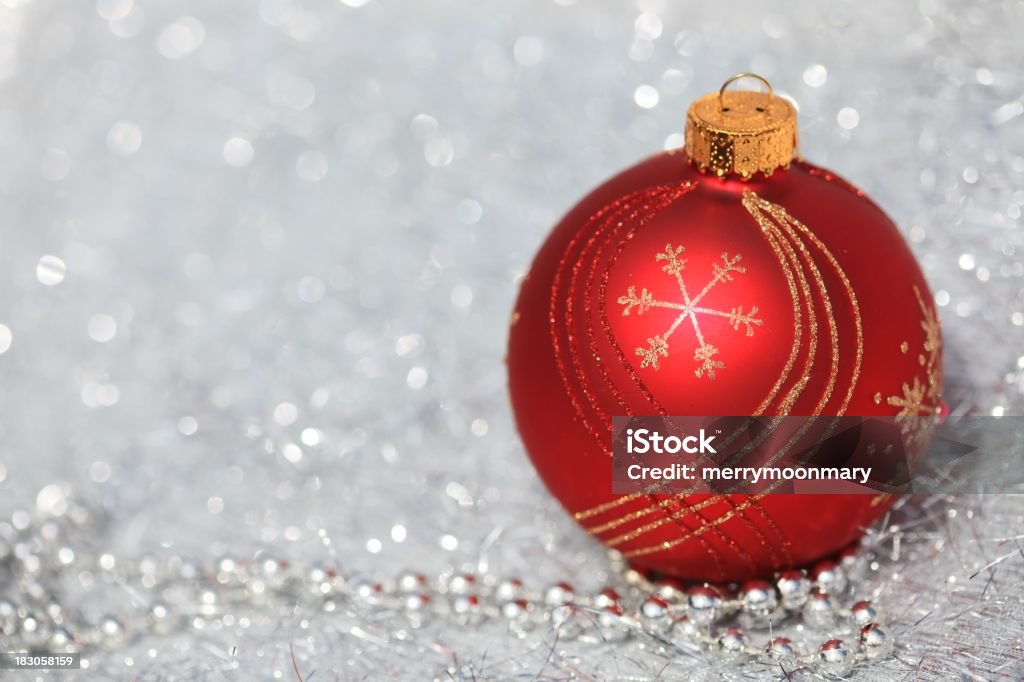 Natal com espaço para texto - Royalty-free Bola de Árvore de Natal Foto de stock