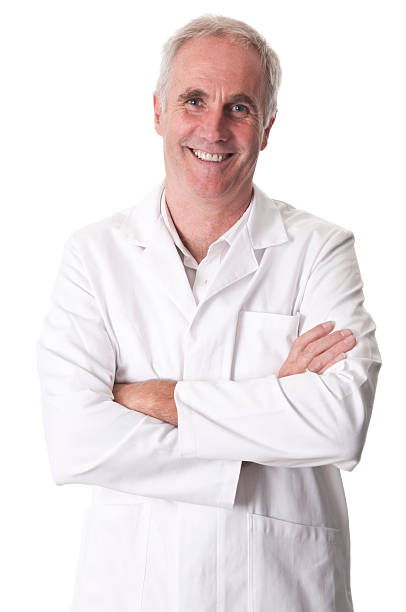 istock smiling scientist with arms crossed 183058271