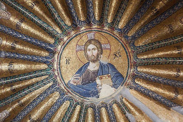 istock Mosaic of Jesus Christ 183058536